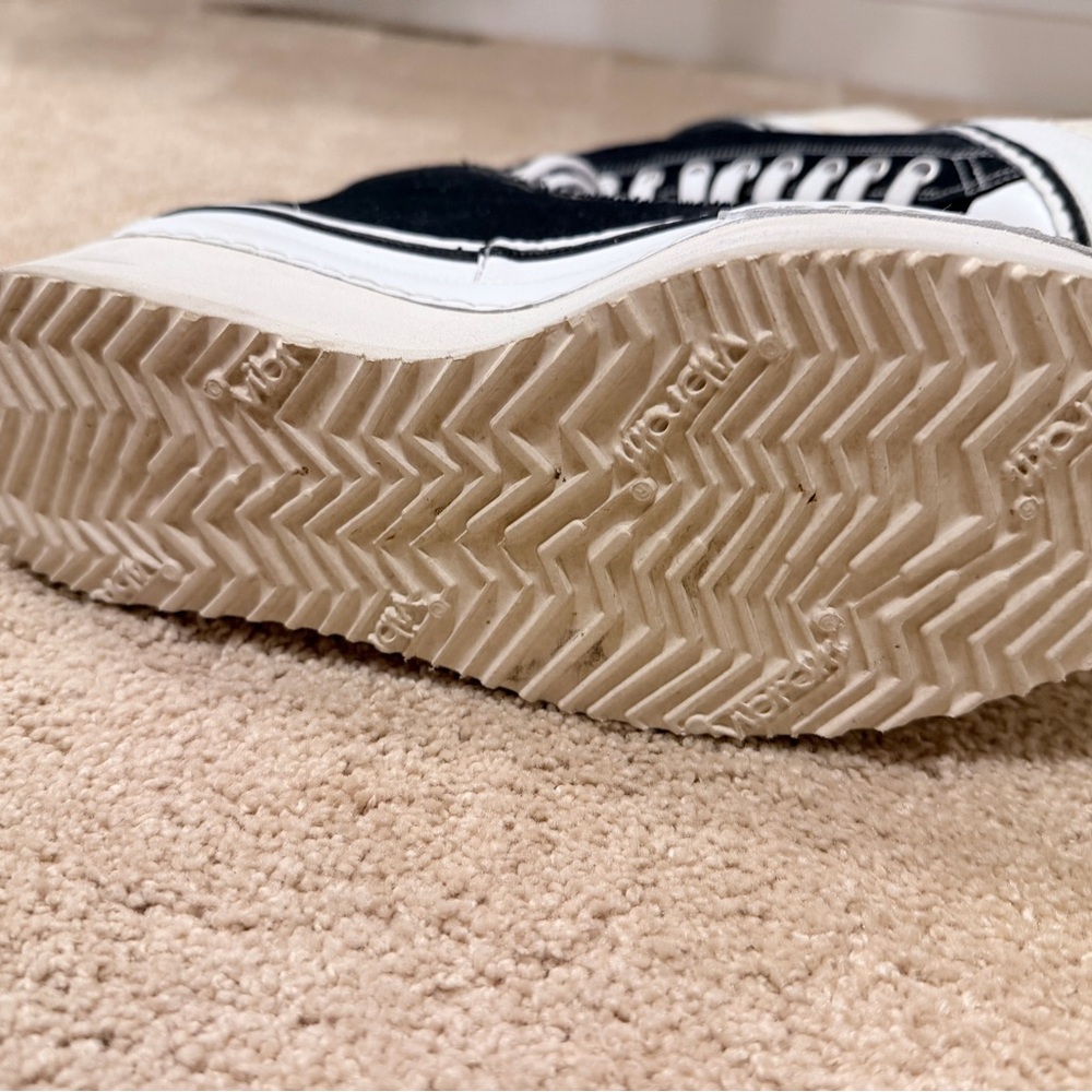 R13 Black and White High-Top Platform Sneakers - Picture 6 of 8